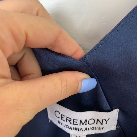 Ceremony by joanna August blue holly wrap dress M - Picture 6 of 8